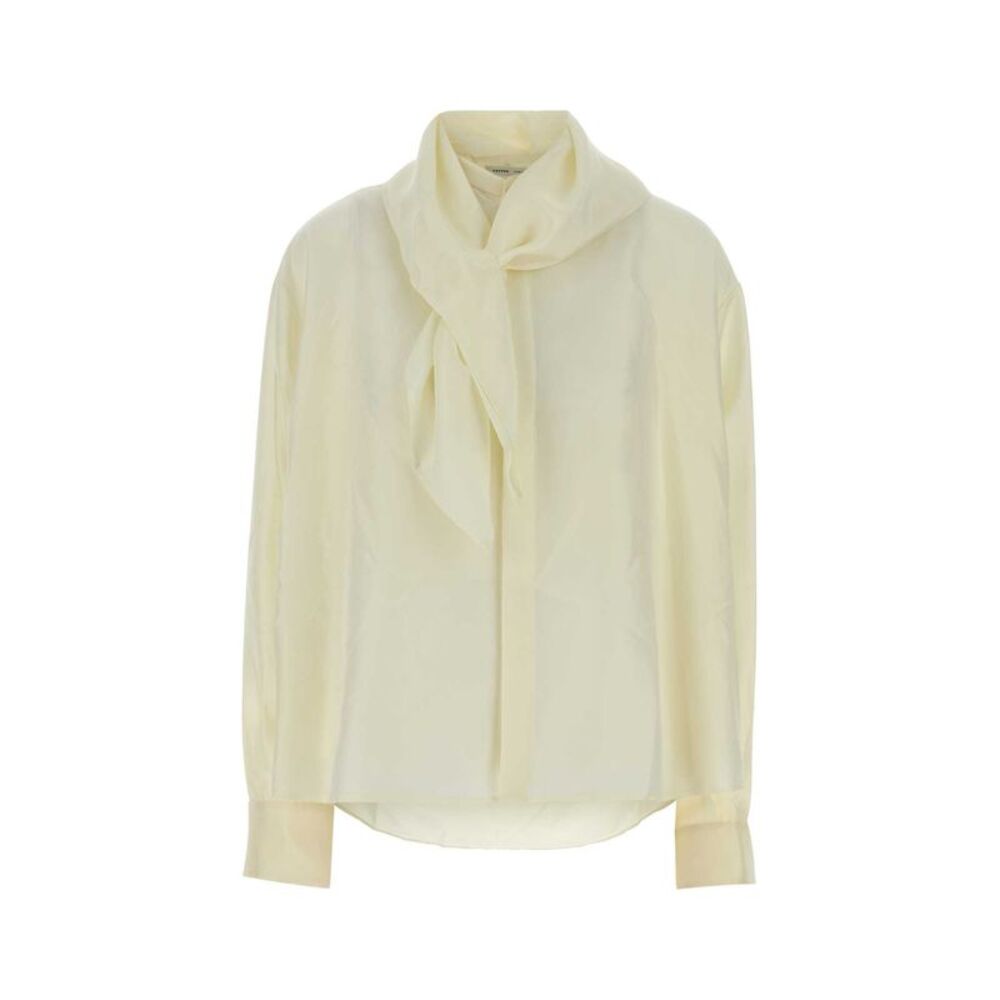 Carven Women Ivory Silk Shirt